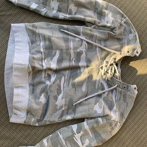 Gray Camo Sweatshirt